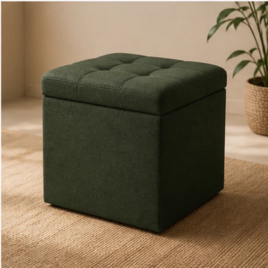 FoldSeat Storage Ottoman by Elloryn Home